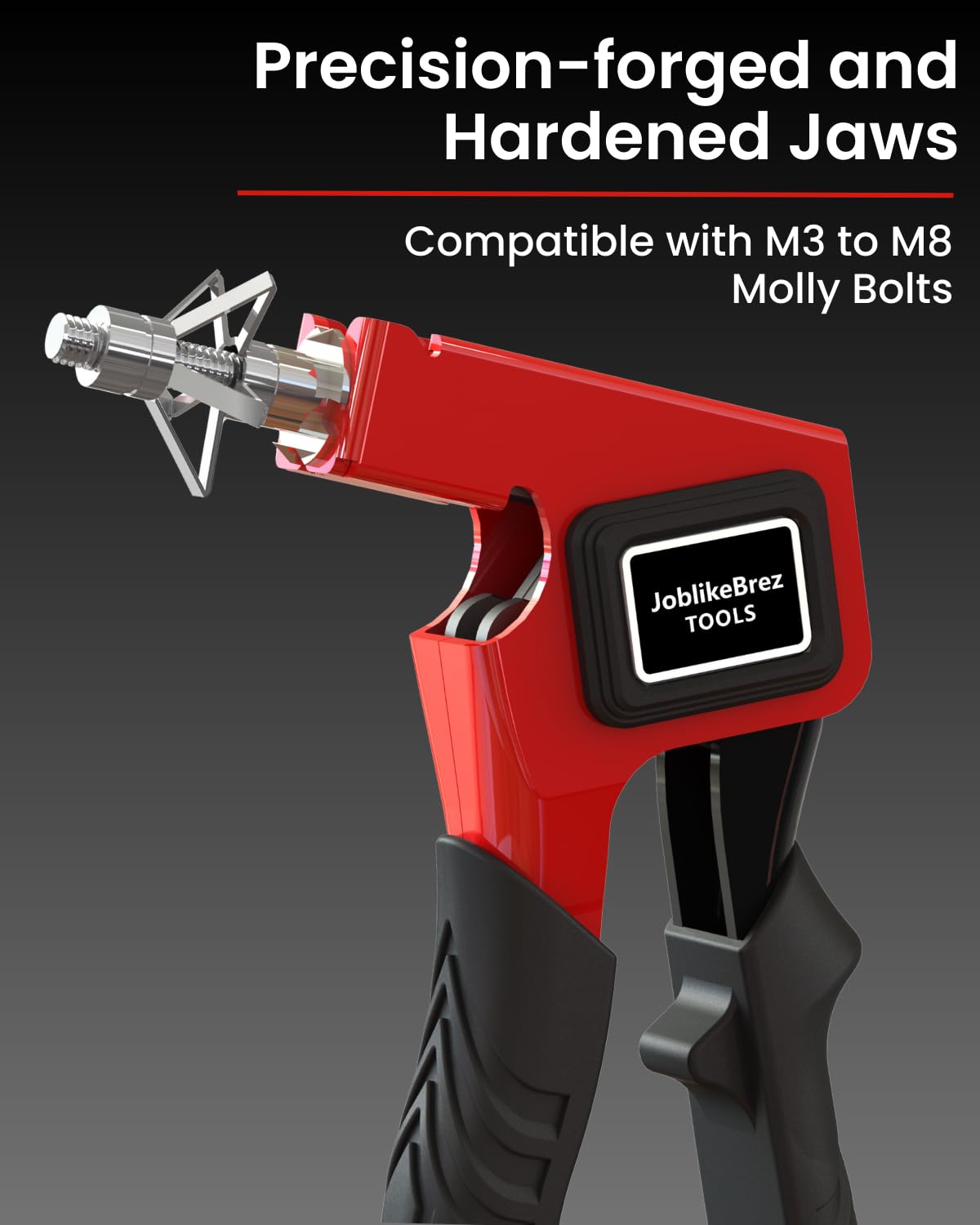 Molly Bolts for Drywall Plaster Walls (0.12"-1.28"), 34 PCS in 3 Sizes, Heavy Duty Hollow Wall Anchors with Setting