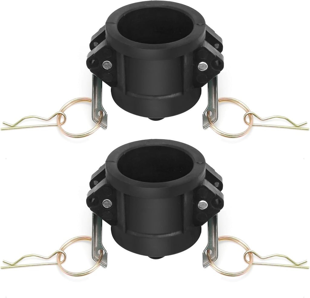 Anxingo 2Pcs 1" Polypropylene DC Camlock Fittings with Dust Cap