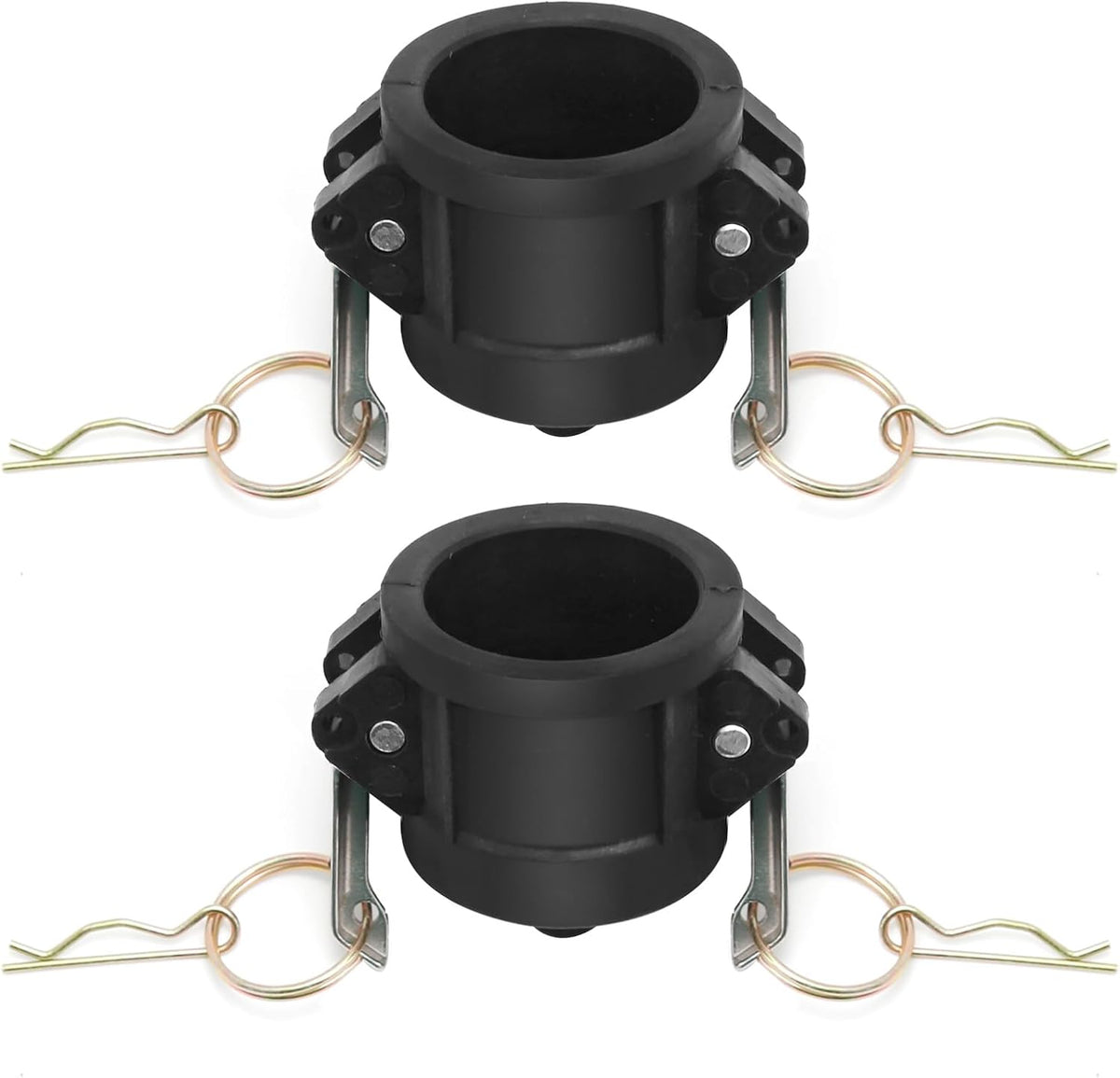 Anxingo 2Pcs 1" Polypropylene DC Camlock Fittings with Dust Cap