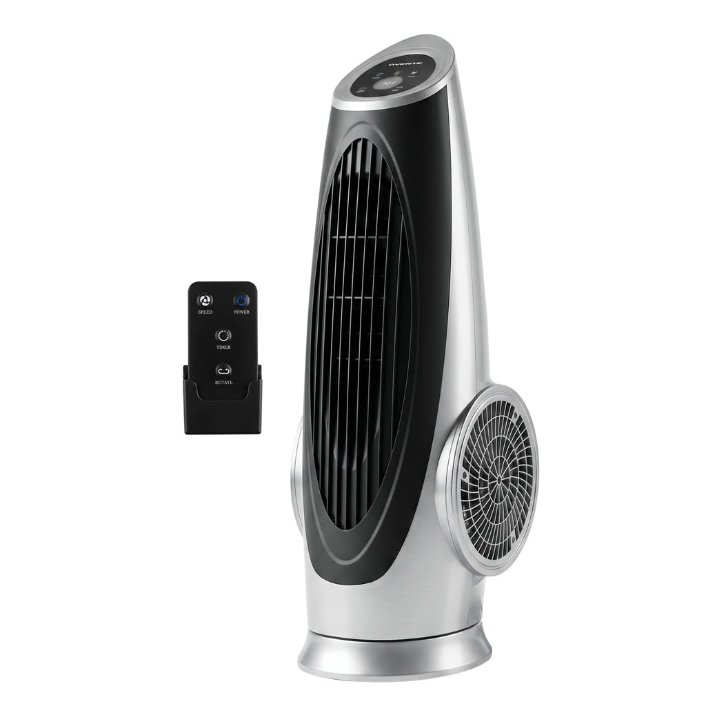 Oscillating Tower Fan with Remote Control, 3-Speed, Silver TF88S