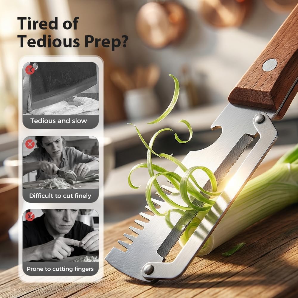Premium Vegetable Peeler with Wooden Handle and Bottle Opener,Multi-Functional Vegetable Peeler for Kitchen, 2-In-1