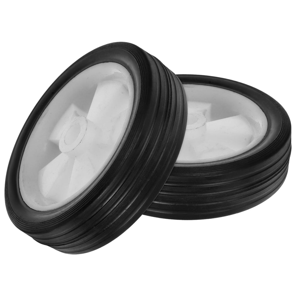 2pcs Mower Wheels 13.5mm Hole Rubber PP Replacement Parts