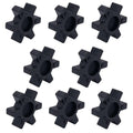 8-Pack NBR Rubber Spider Insert, Flexible Solid Spider Center Insert, Black Spider Center Insert for L Jaw Coupling L-Jaw Coupler (L100)