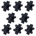 Angyanco 8-Pack Rubber Spider Insert, Flexible Solid Spider Center Insert, Black Spider Center Insert for L Jaw Coupling L-Jaw Coupler (L095)