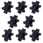 Angyanco 8-Pack Rubber Spider Insert, Flexible Solid Spider Center Insert, Black Spider Center Insert for L Jaw Coupling L-Jaw Coupler (L095)