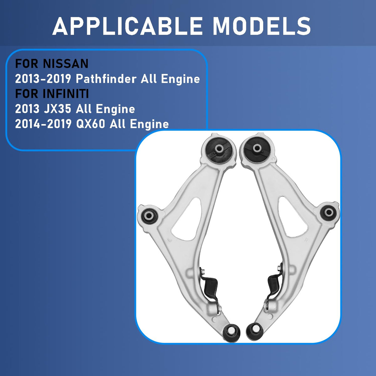 Forlevlaep Control Arm&Ball Joint Assembly for Nissan Pathfinder 2013-2019