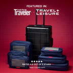 Premium Compression Packing Cubes for Travel - Suitcase Organizer Bags with Double Zipper & Breathable Mesh Panel