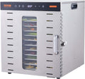 Food Dehydrator, 10 Trays Stainless Steel Food Dehydrator Machine, 1000W Dehydrators with Digital Adjustable Timer &