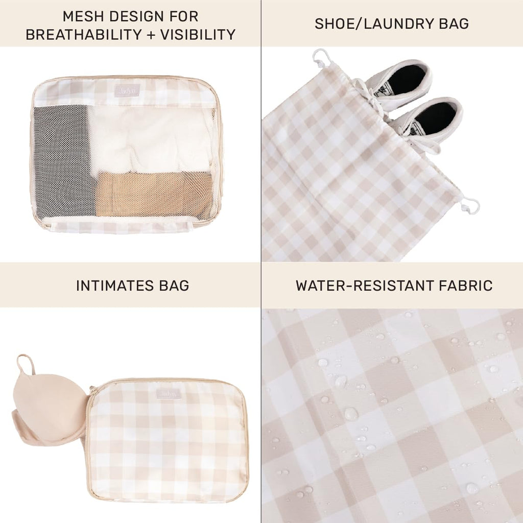 Packing Cubes for Travel, 6-Piece Large Packing Cube Organizer Set for Suitcase, Duffel Bag, Luggage, Multiple Sizes