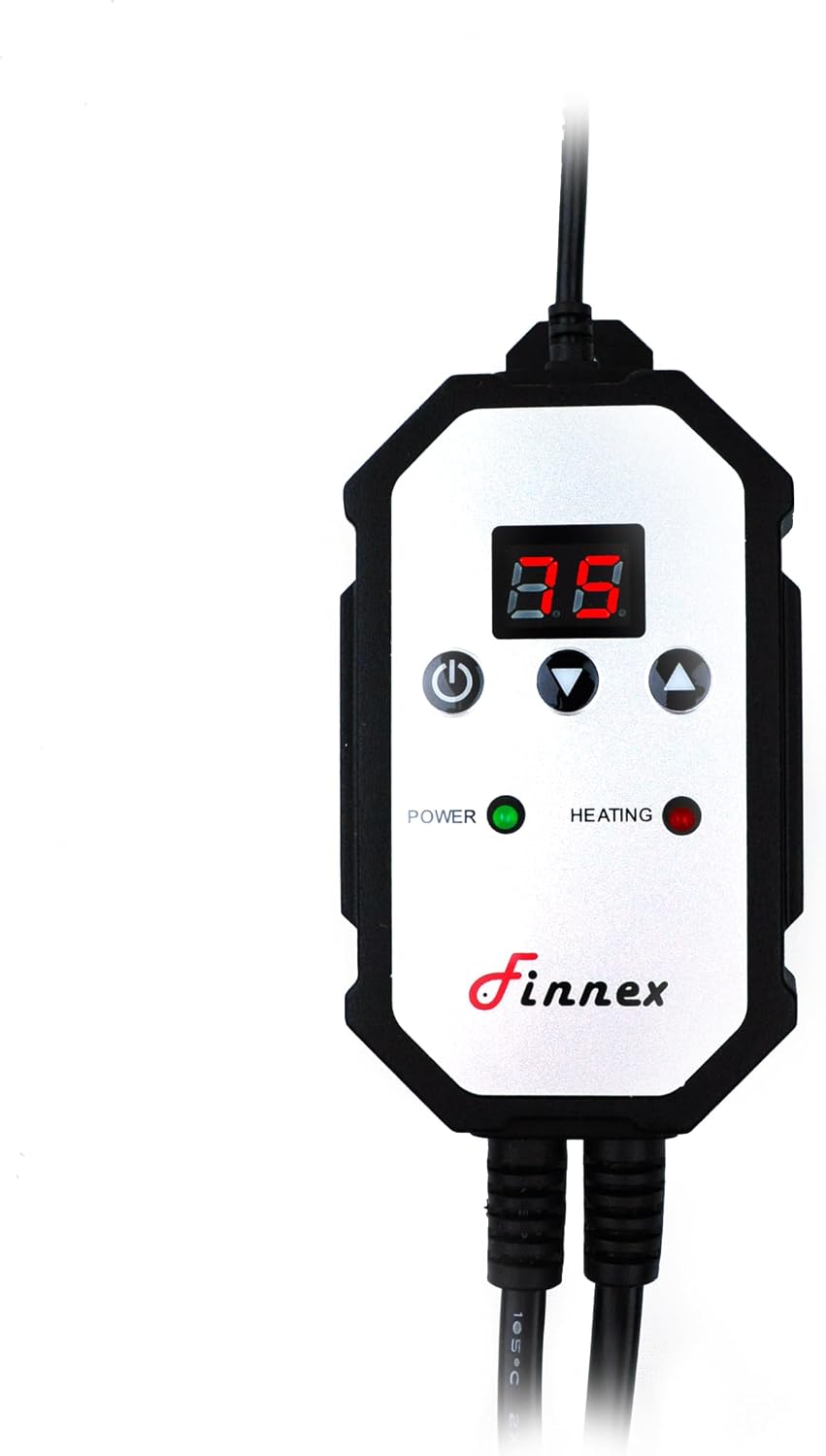 Titanium Aquarium Heater, HMC Series, Japanese Sensor, Upgraded Controller with Heater Guard, Made in Taiwan (300 Watts)