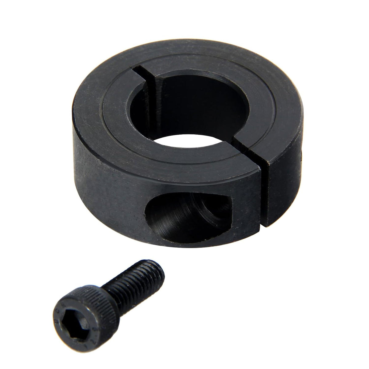 Shaft Collar 7/8" Bore, 1-5/8" OD, 1/2" Thickness, Black Oxide Drill Stop Collar for Industrial Shaft Control