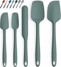 Silicone Spatula Set of 5,High Temperature Resistant, Food Grade Silicone, Dishwasher Safe, for Baking, Cooking (Pure
