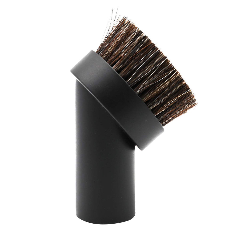 GTHER Vacuum Brush Attachment, Round Dust Vacuum Horse Hair Cleaner Replacement Brush 1 1/4" 1.25" 32mm for Vacuuming Sofas and Baseboards, Black