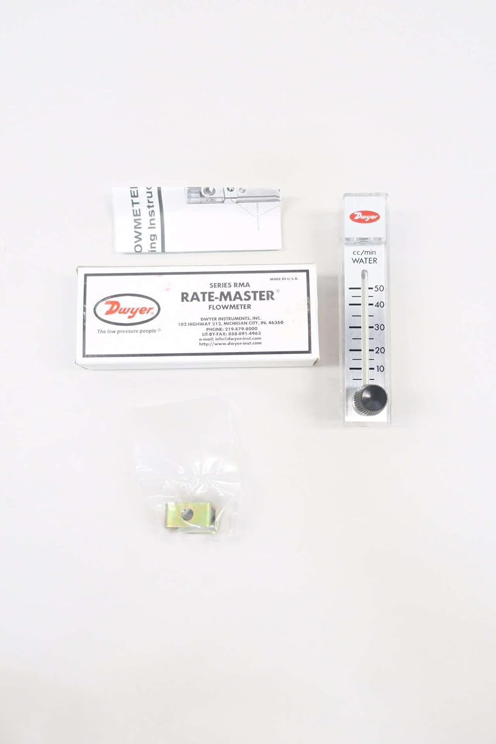 DWYER RMA-32-SSV Rate-Master Flow Meter 0-50CC/MIN Water D575705