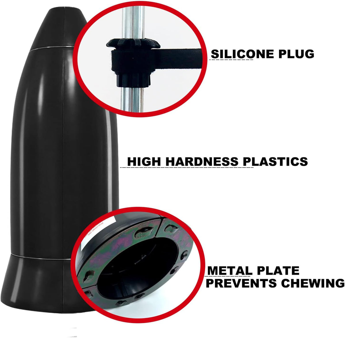 Squirrel Baffle for Bird Feeder Pole,Installation Without Removing the Pole,Wrap Around Poles Protect Bird