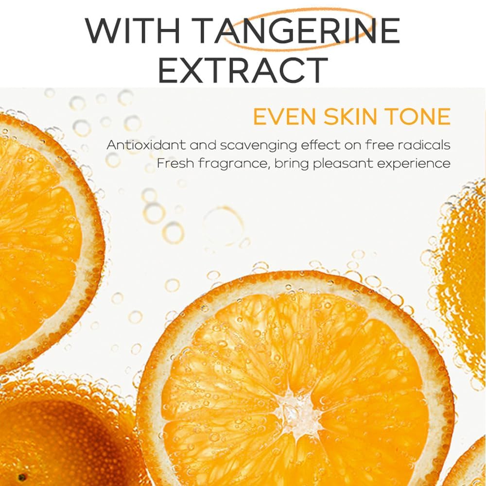 Vitamin C Skincare Set, Moisturizing Face Skin Care Kit with Facial Cleanser, Face Serum, Face Cream, Eye Cream