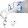 Dual Monitor Stand, Fully Adjustable Arms for 17 to 32 inch Screens, Mechanical Articulating Desk Mount, Gaming and