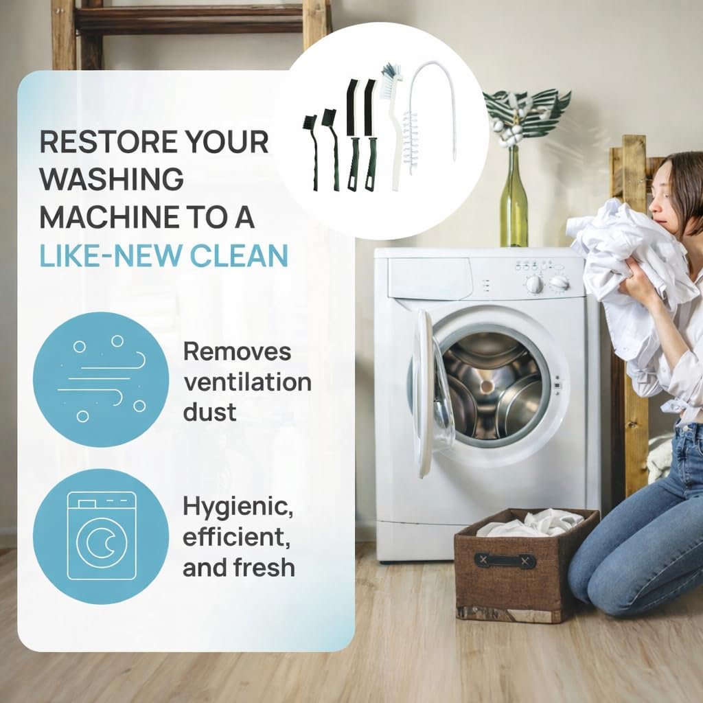 8-Piece Washing Machine Cleaning Brush Set
