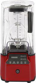 2200W Commercial Blender with Sound Enclosure – 9-Speed 26000 RPM, 6 Sharp Steel Blades, Timer, 2.2L Professional