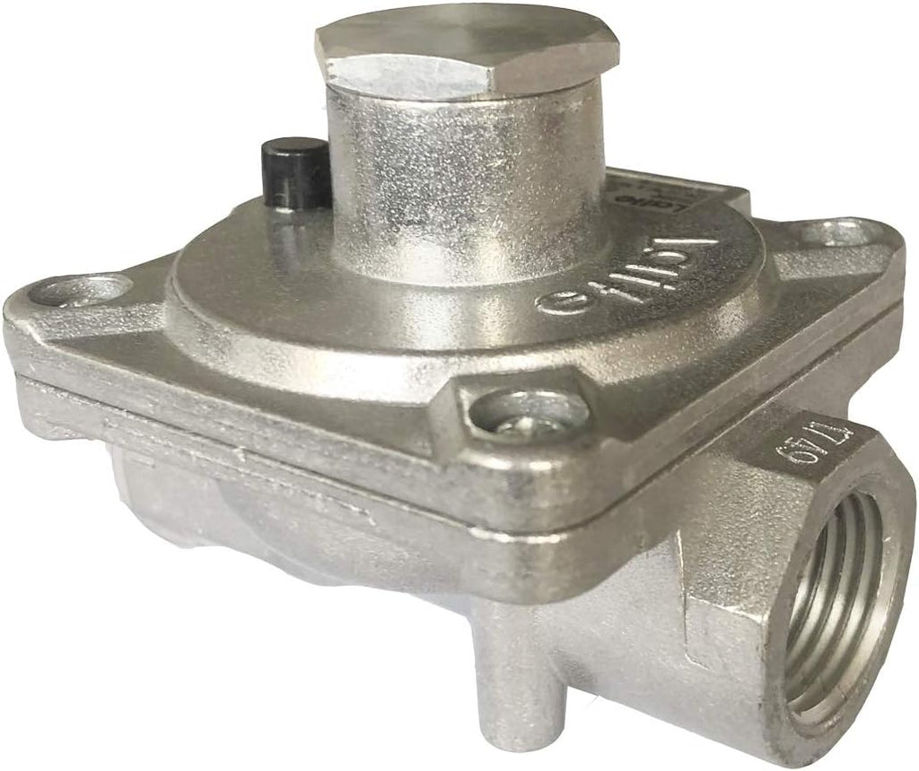 Natural Gas Grill Regulator Gas Pipe in/Out 1/2'' X 1/2"-14NPT, Max Inlet Pressure:1/2" PSI, Outlet Pressure LPG 10" NG 4" W.C, NPT Natural Gas Low Pressure Regulator