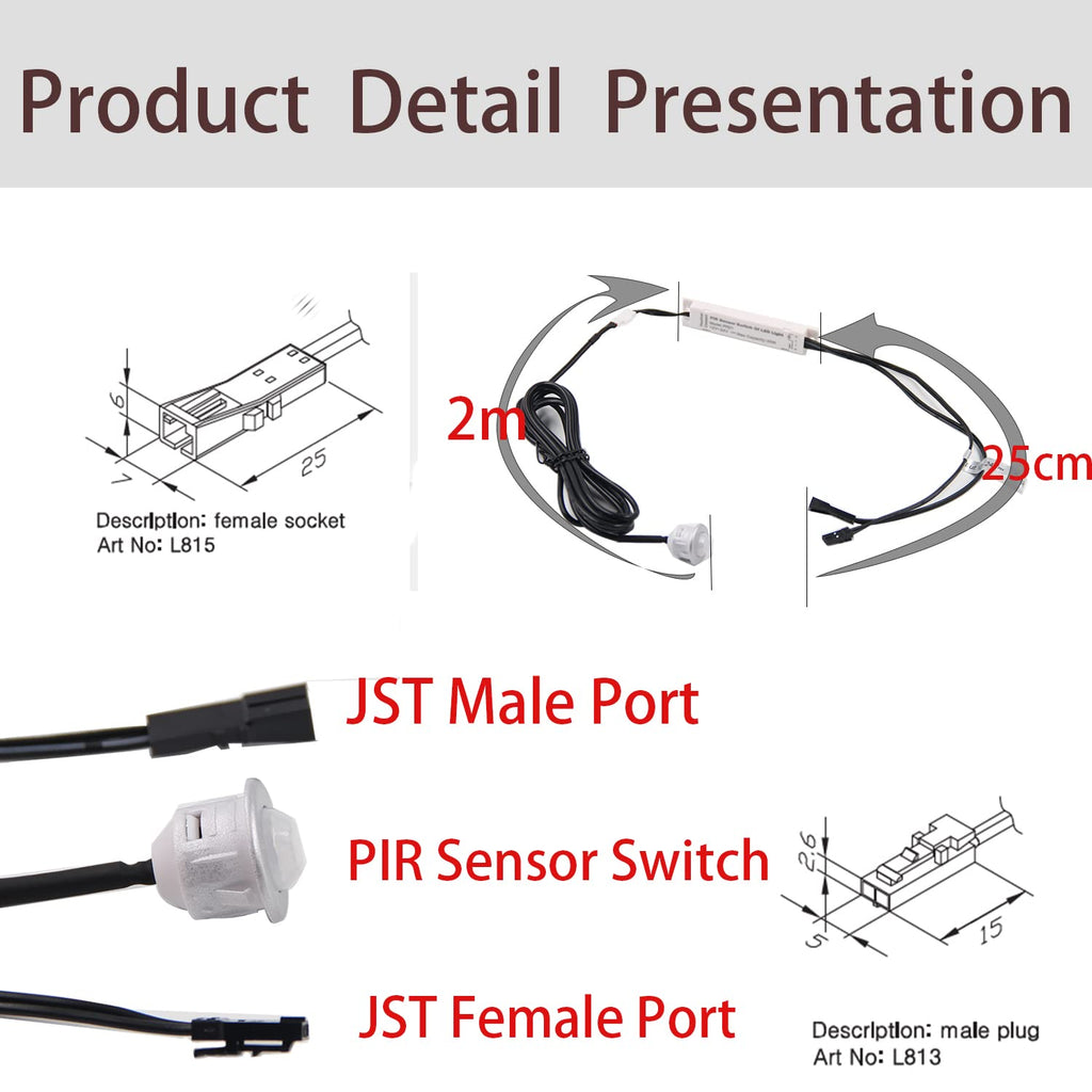 PIR Motion Sensor Light Switch, Proximity Sensor Switch(DC 12/24V)