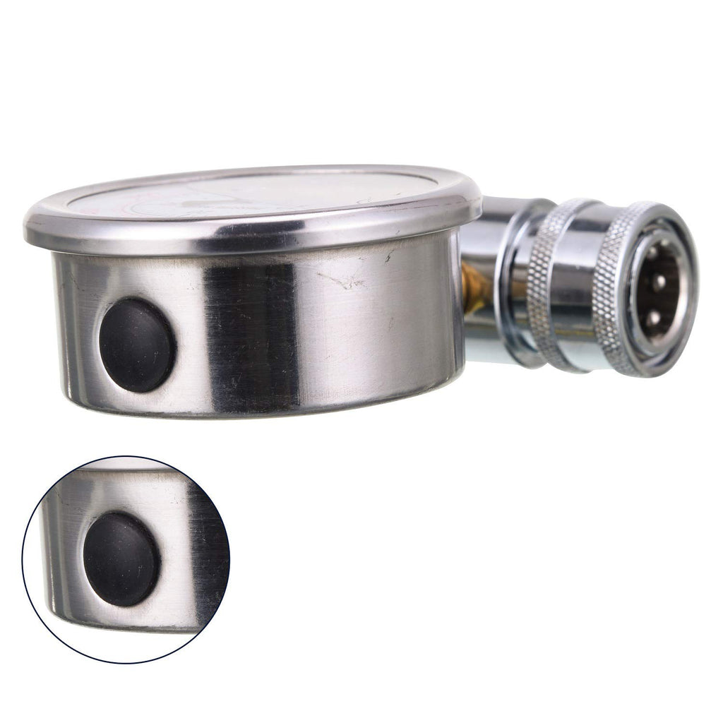 RIDGE WASHER Pressure Washer Gauge with 3/8'' Quick Connect Socket and Plug
