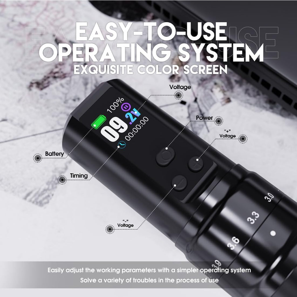 Mast Fold2 Pro Tattoo Gun, Wireless Rotary Tattoo Pen Machine