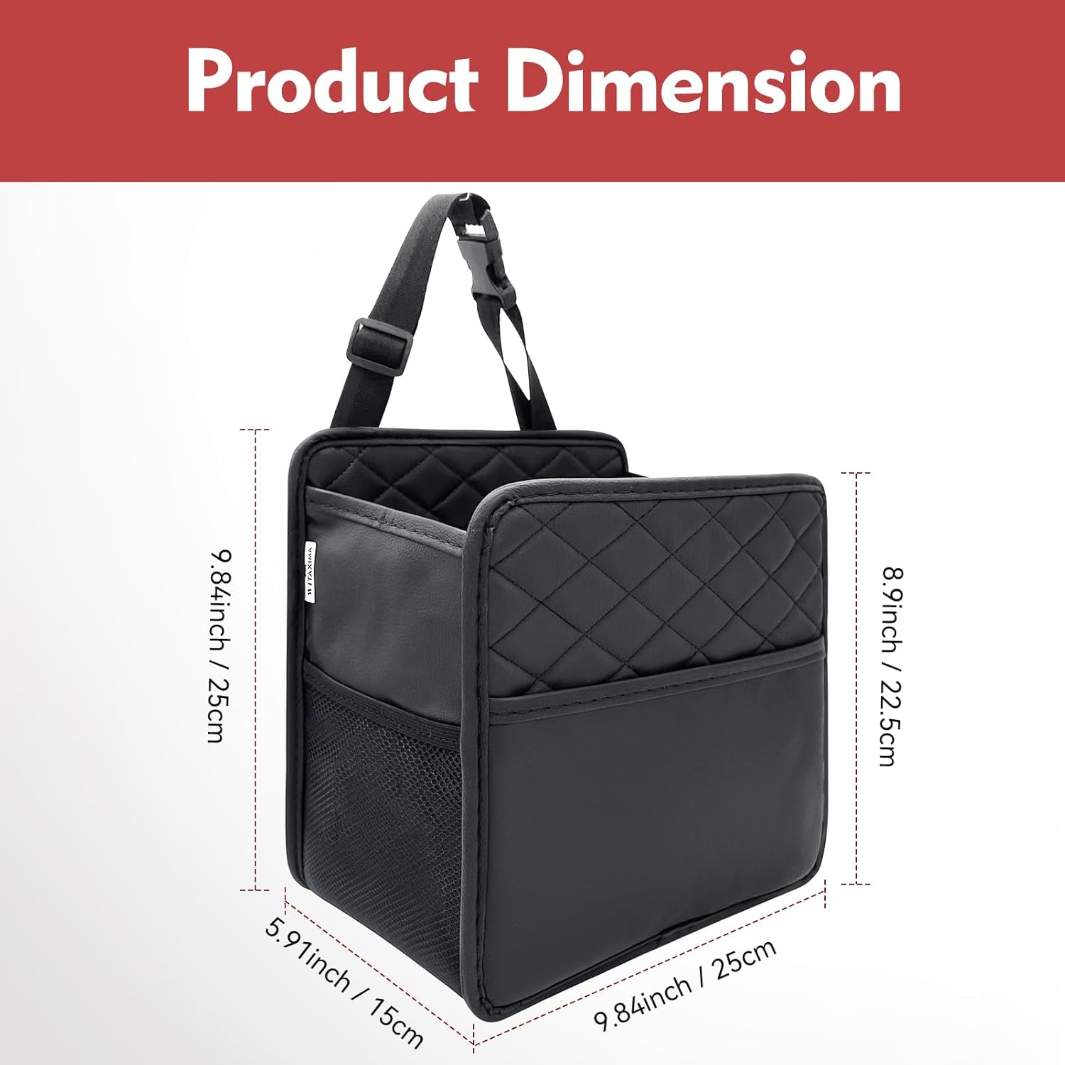 Upgrade Car Seat Organizer Backseat with Storage Pockets, Multipurpose Car Organizer Hanging, Car Trash Bag