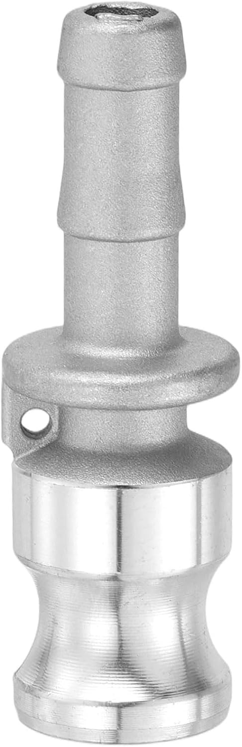 Aluminum Type E Cam Lock Fitting 1/2"x1/2" W/ 1.42" Hose Shank