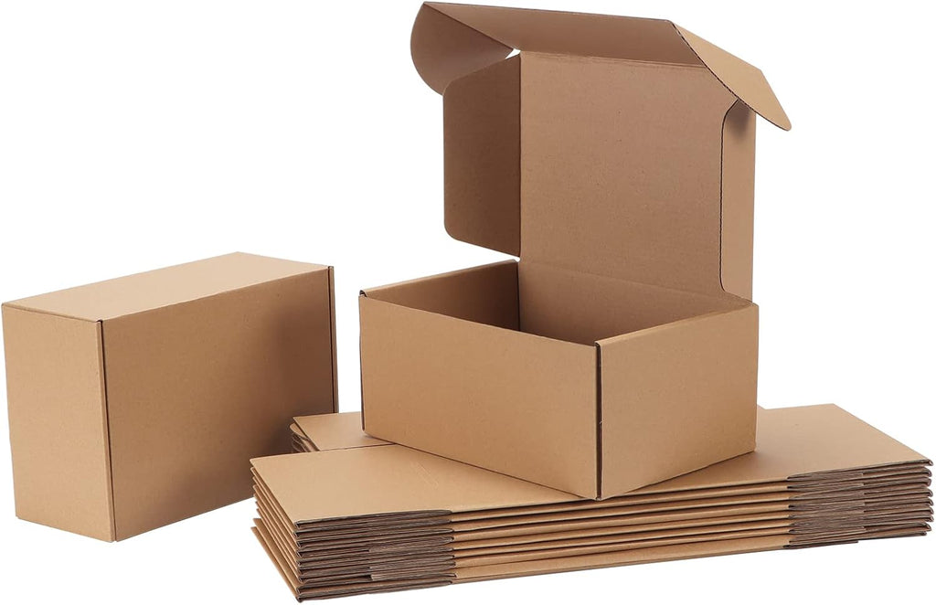 9x6x4 Cardboard Shipping Boxes Set of 20, Brown