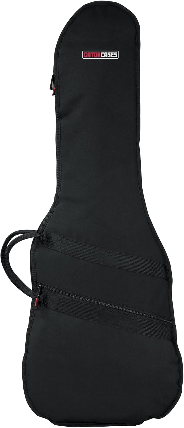 Cases Padded Standard Electric Guitar Gig Bag (GBE-ELECT) | Fits up to 40.3" Length Water-Resistant Nylon 10mm