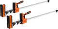 36-Inch Parallel Bar Clamps Set, 2200 lbs Load Limit, 2-Pack | Heavy-Duty Wood Clamps, Cabinet Master Bar Clamps for
