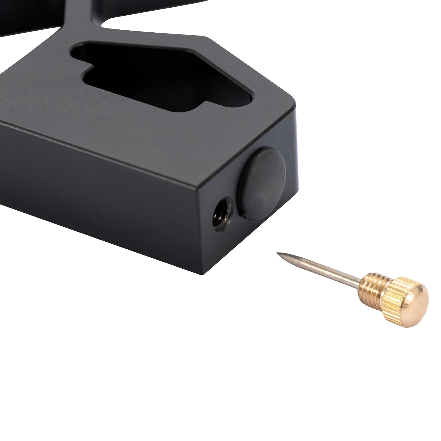 2-Piece 12" Aluminum Combination Square Set - with Bubble Level and Draw Pin, Laser-Etched Markings for Accurate
