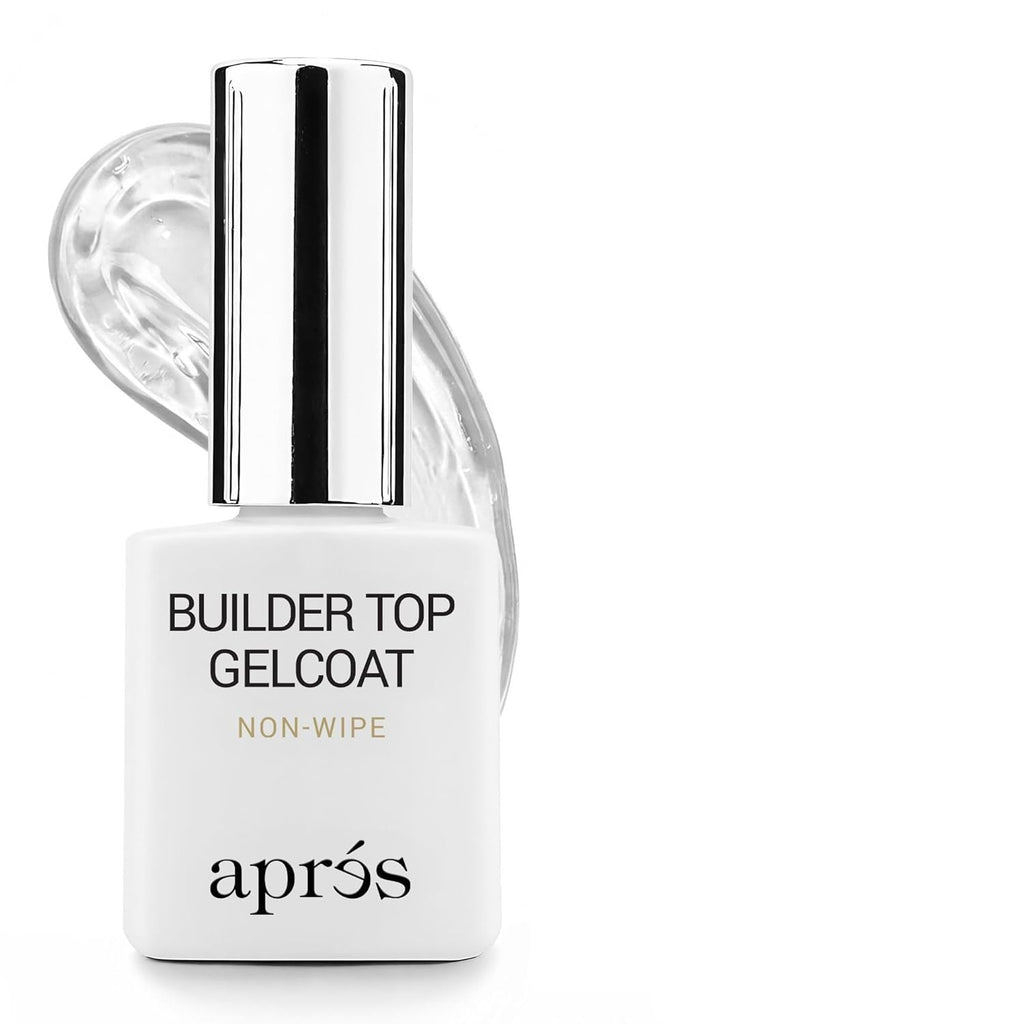 Builder Top Gelcoat 15mL, High-Gloss Non-Wipe, HEMA & TPO-Free Self-Leveling Builder Gel for Gel-X Nail Extensions