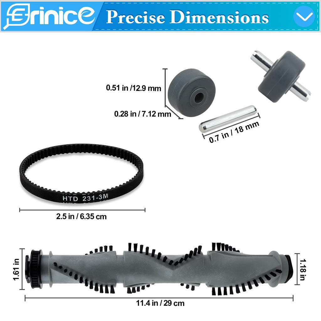 Erinice Brush Roller Replacement for Shark Rotator Professional Lift-Away