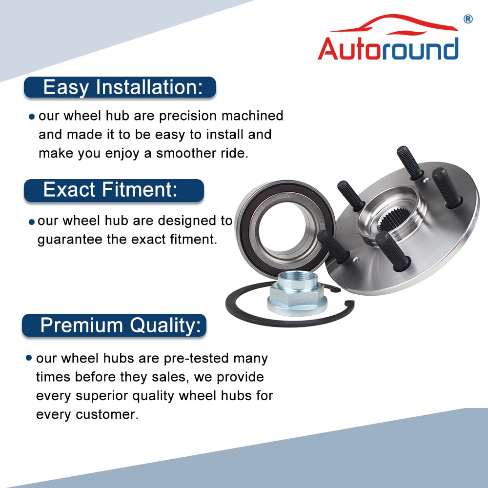 Autoround BR930583K Front Wheel Hub Assembly Fits Acura RDX 2007-2010