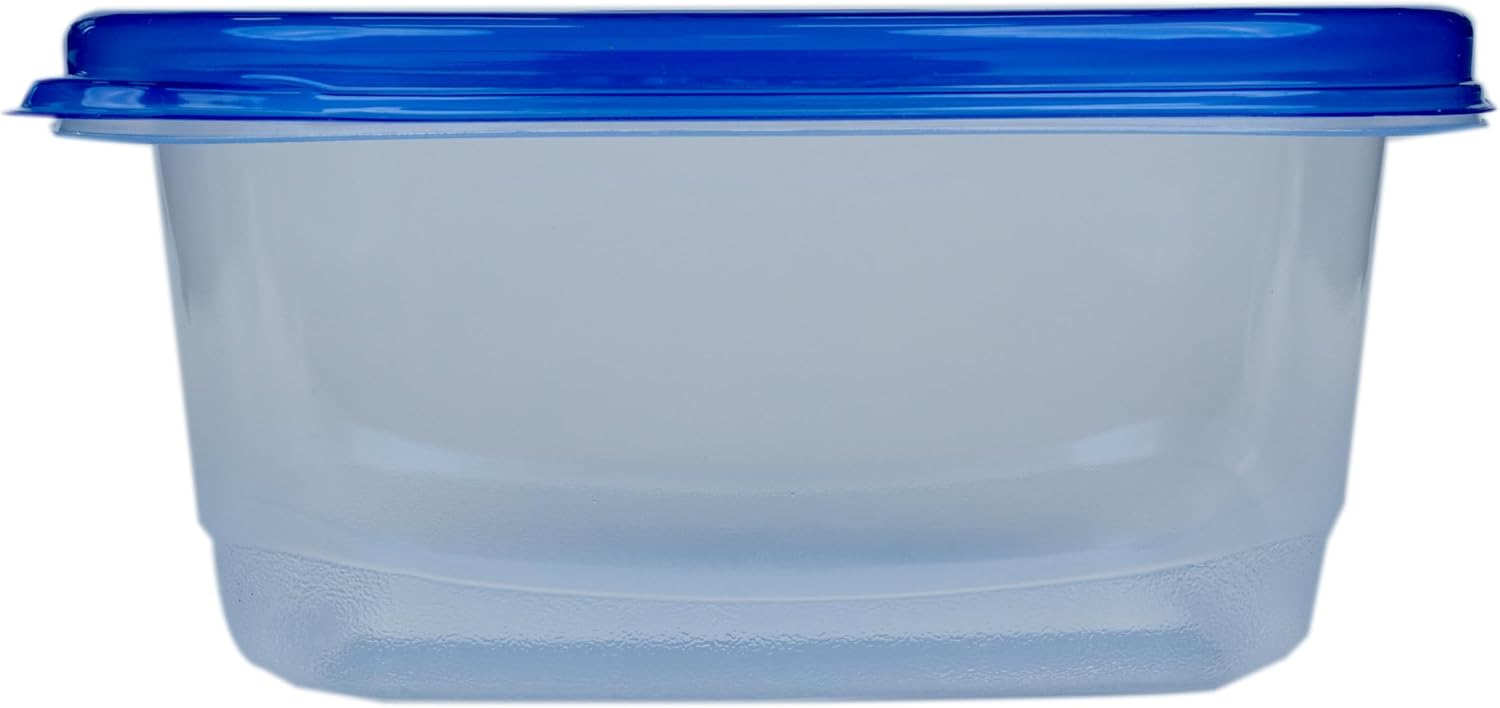 GladWare Medium Rectangle Food Storage Containers with Lids, BPA Free Plastic for Soups Salads and Meal Prep