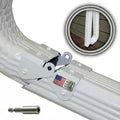 Downspout Gutter Hinge, Flip-Up Extension Hinge, 1 Pack, White