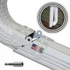 Downspout Gutter Hinge, Flip-Up Extension Hinge, 1 Pack, White