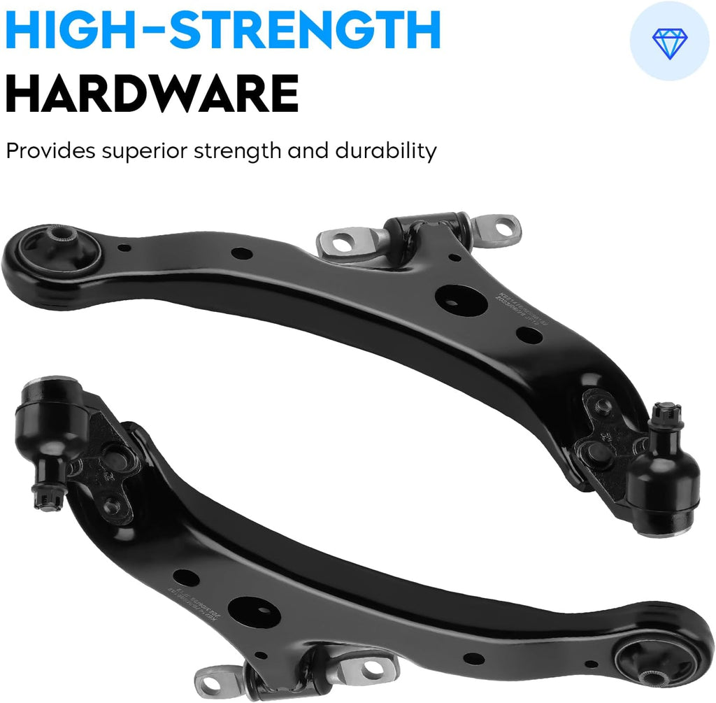 Front Lower Control Arm w/Ball Joint for Lexus ES300h 2013-2018, ES350 2007-2018, Toyota Avalon 2005-2018, Camry 2007-2017, Driver & Passenger Side 2pcs Suspension Kit K621476 MS86182 K621477 MS86181