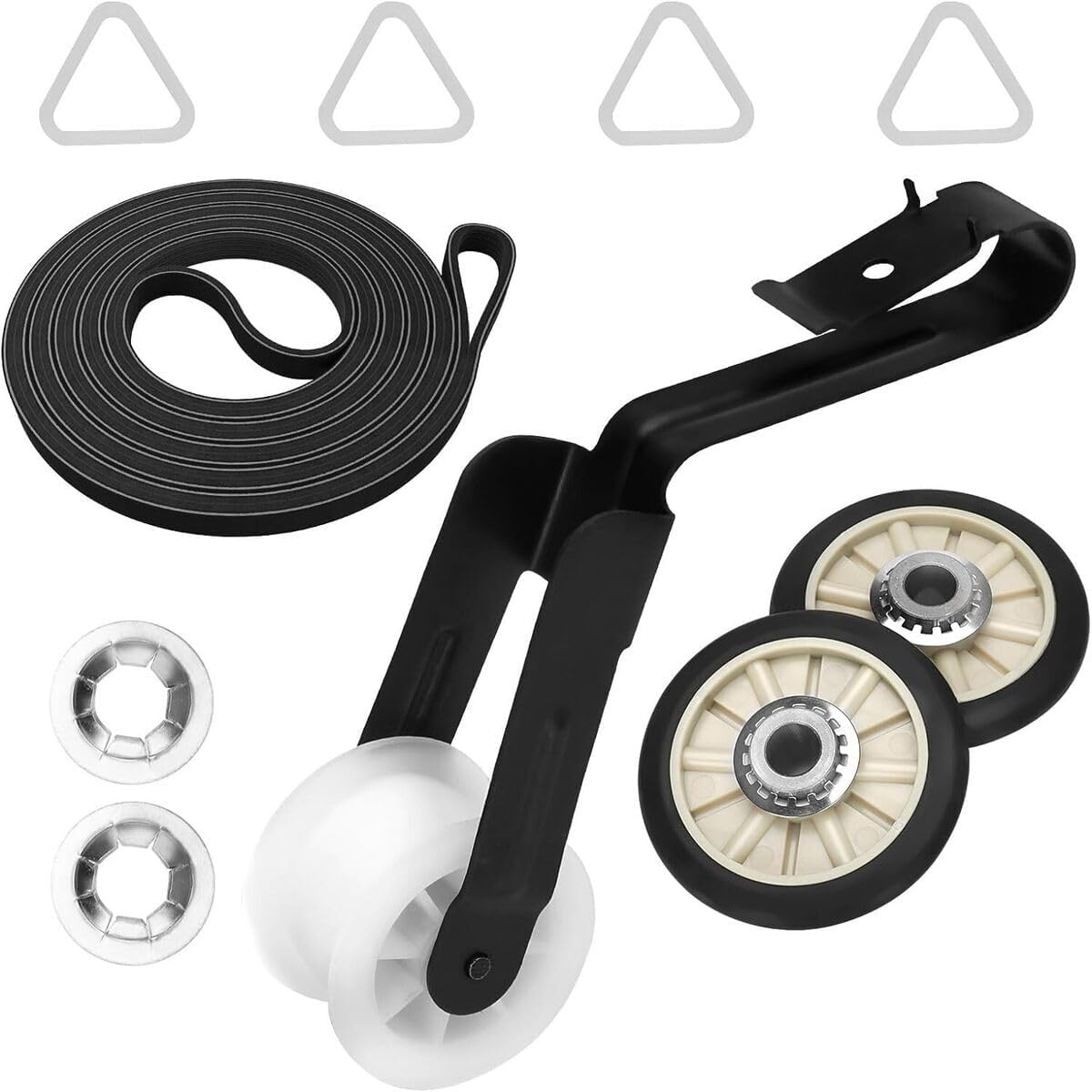 #US Replacement part for Whirlpool WED6150PW0 WED7000DW0 Dryer Rollers Belt Pulley Repair Kit Part#8303979