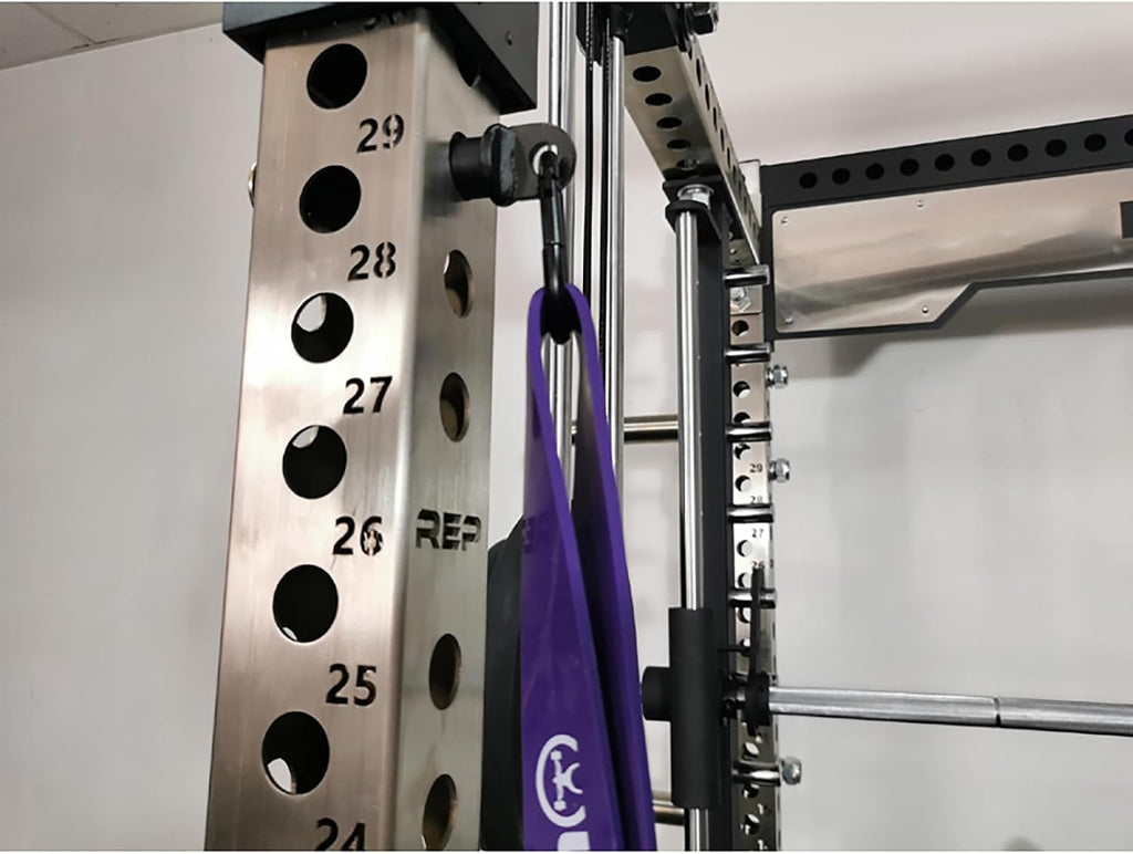 Power Cage Squat Rack Home Gym Accessory, Fits 3x3 Rack with 1" Hole