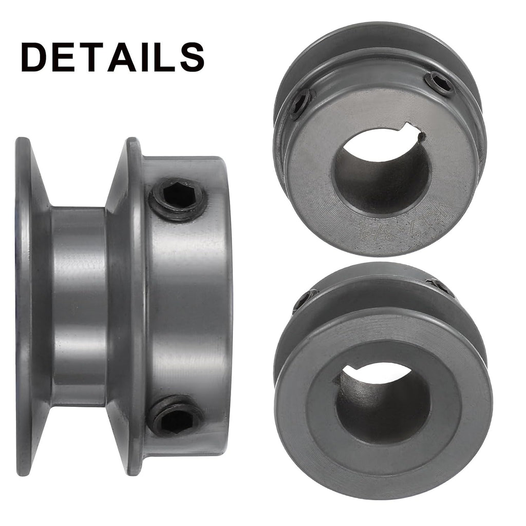 uxcell AK17-3/4 V-Belt Sheave 3/4" Bore, 1.75" OD, Single Groove Web Sheave