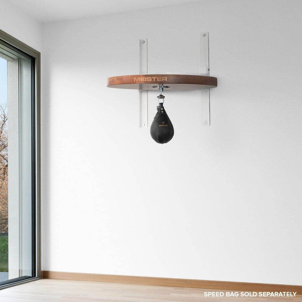 SpeedKills M2 Speed Bag Platform w/Swivel - Stout | Height-adjustable 2" solid hardwood speed bag platform.