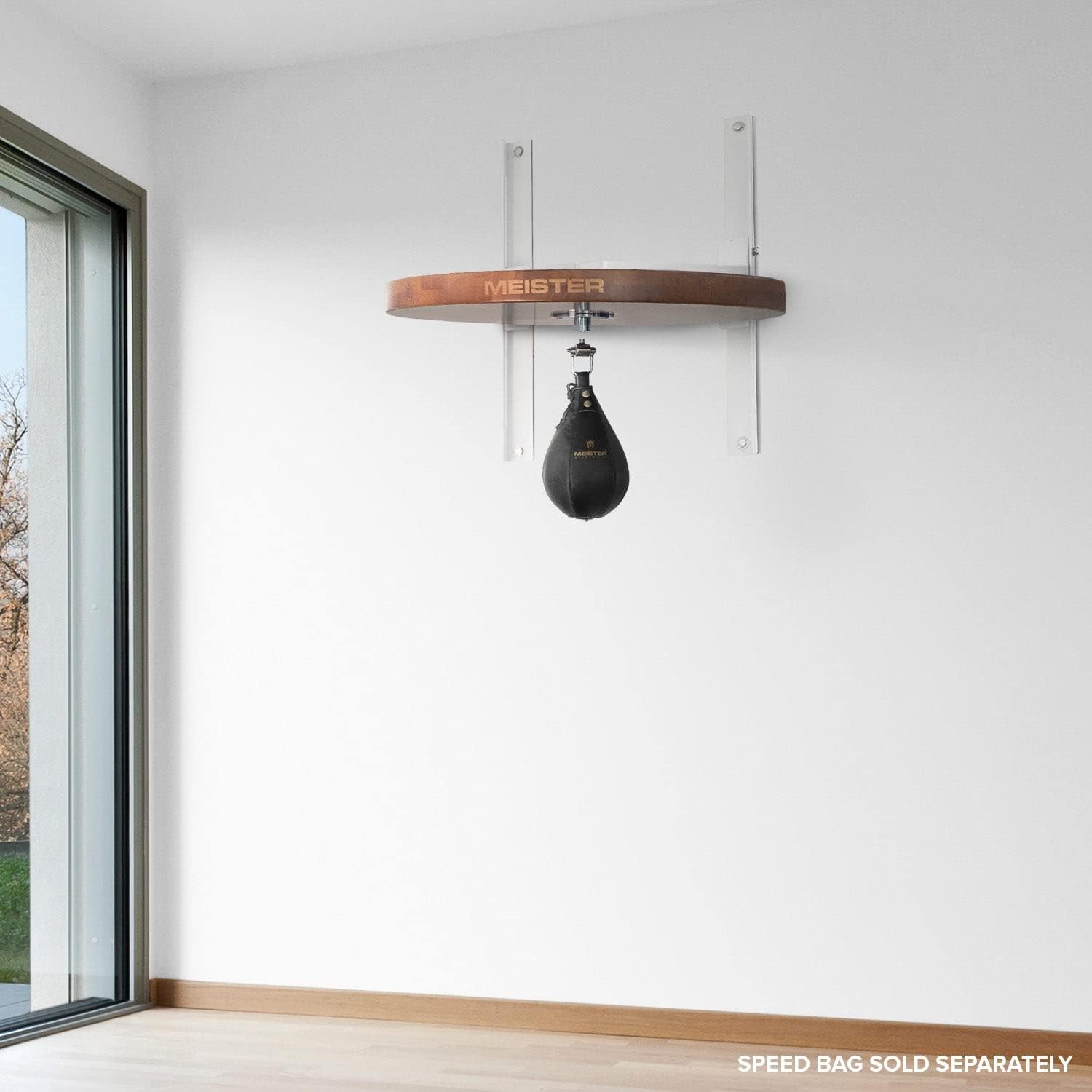 SpeedKills M2 Speed Bag Platform w/Swivel - Stout | Height-adjustable 2" solid hardwood speed bag platform.