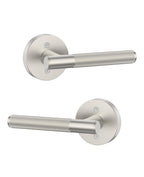 2 Pack Brushed Satin Nickel Dummy Interior Door Handles