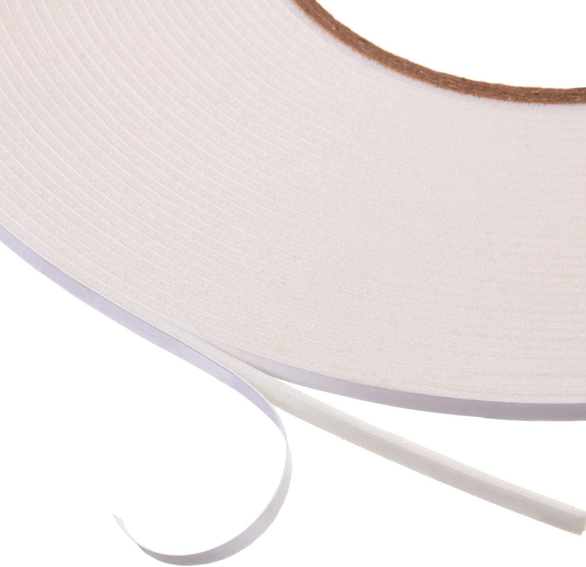 3 Rolls Double Sided Foam Tape, 1/8 Inch by 50 Feet, White