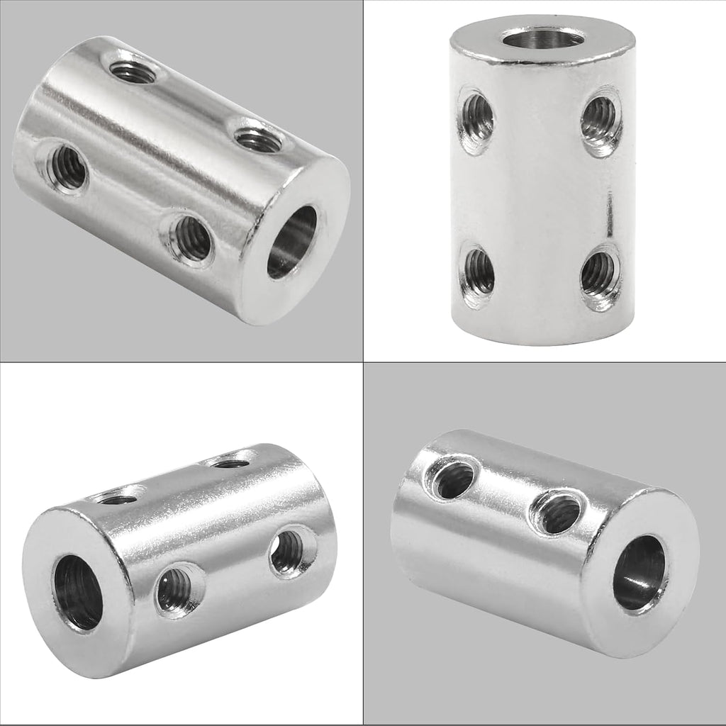 BokWin Rigid Coupling Set, 2 Pcs, 6mm to 6mm Shaft Coupler