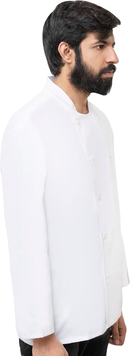 Professional Long Sleeves Chef Jacket/Chef Coat - Unisex, Adult, Modern Professional - Chefs, Culinary Professionals