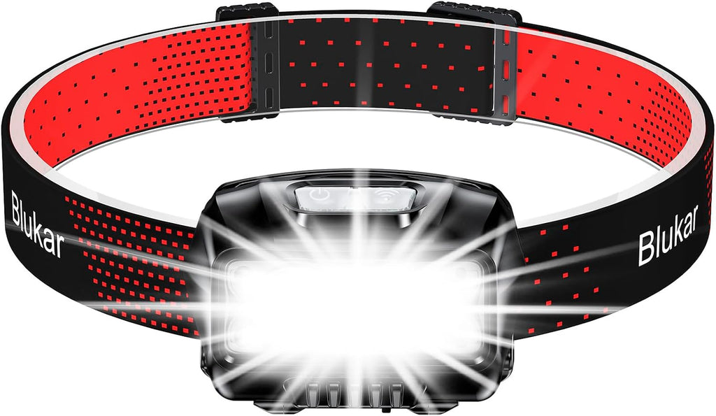 LED Headlamp Rechargeable, 2000L Super Bright Headlight Flashlight